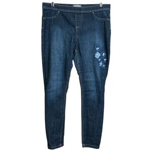 Alexander Jordan Women's Jeans Jeggings Denim Embroidered Stretch Size Large